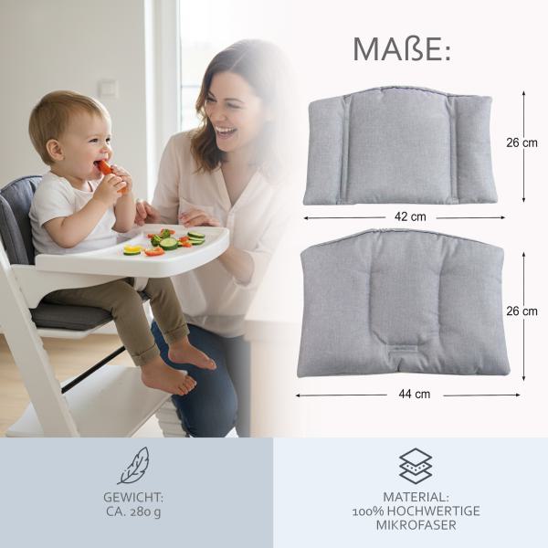 BAMBINIWELT Ersatzbezug für Stokke Tripp Trapp, MELIERT (rund)